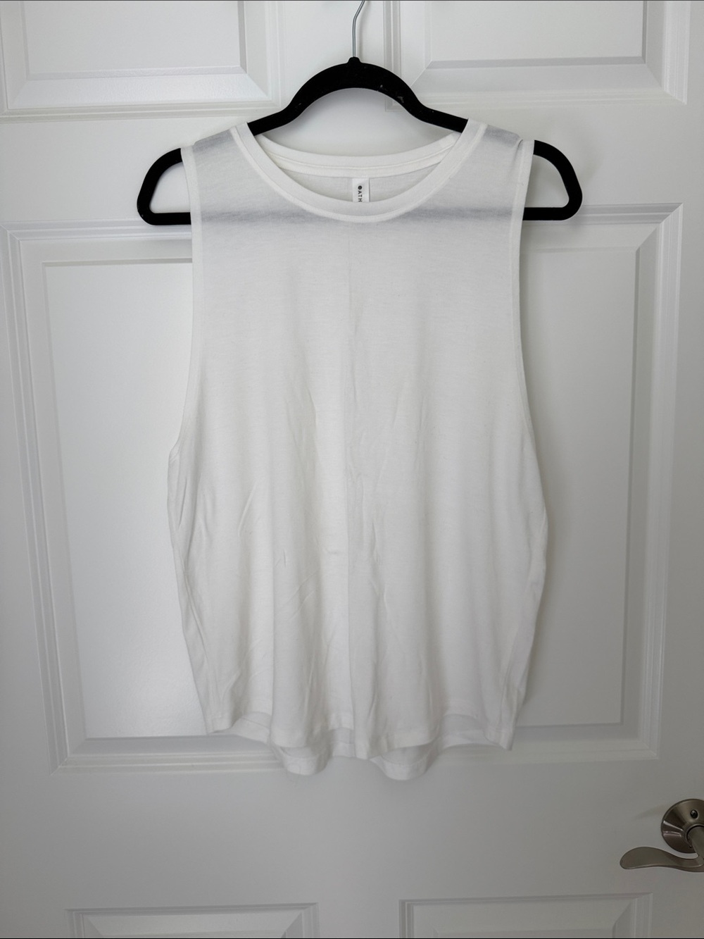 Athleta White Muscle Tank